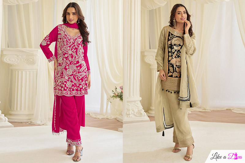 Embroidered Kurta Pant Set
