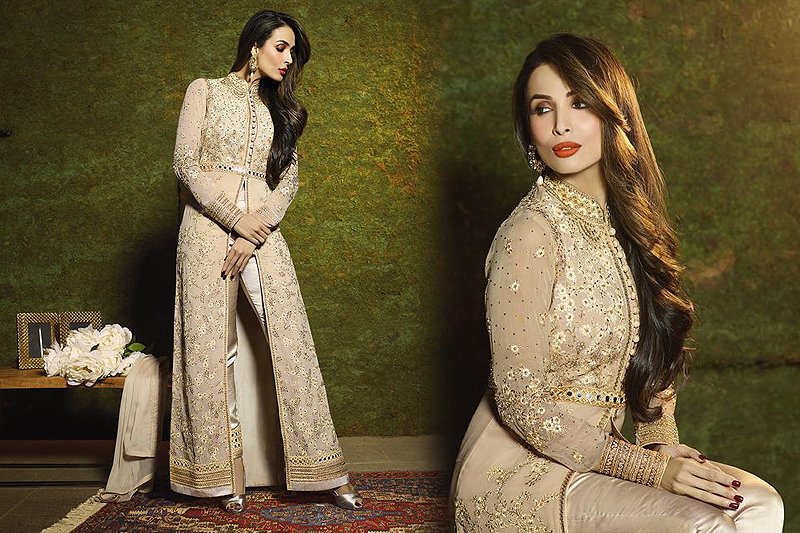 Malaika Arora Khan Heavy Embroidery Anarkali Suits - likeadiva
