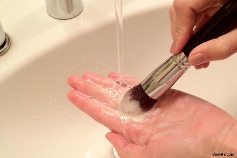 Clean your makeup brushes