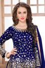Blue Patiala Suit with Embroidery