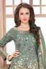 Sage Green Patiala Suit with Embroidery