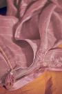 Dusty Pink Silk Salwar Kameez with Beautiful Handwork