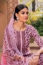 Ready to Wear Dusky Pink Smart Palazzo Suit in Glace Cotton