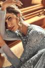Grey Embellished Indian Designer Anarkali Gown