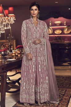 Blush Pink Embroidered Indian Suit