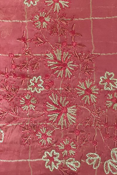 Blush Red Silk Salwar Kameez with Beautiful Handwork