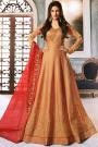 Beautiful Silk Anarkali Suit with Stone Detailing