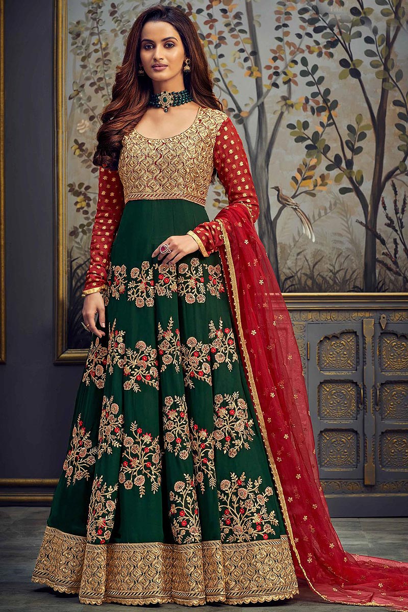 georgette anarkali suits