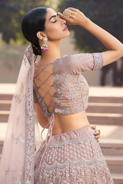 Party Wear Lehenga Choli with Embroidery and Sequins work