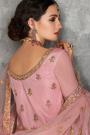 Pink Zari Embroidered Anarkali Suit