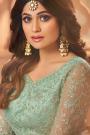 Seafoam Green Embroidered Anarkali Suit with Sequins Work