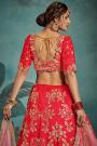 Stunning Red Bridal Lehenga Choli with Beautiful Work