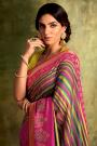 Magenta Party Wear Silk Saree with Embroidery