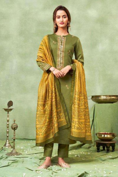 Ready To Wear Cotton Embroidered & Hand Worked Kurta Set
