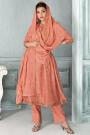 Ready To Wear Orange Zari Embroidered Silk Kurta Set