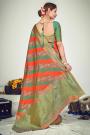 Sage Green Zari Woven Banarasi Silk Saree