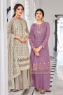 Light Purple Georgette Embroidered Salwar Suit