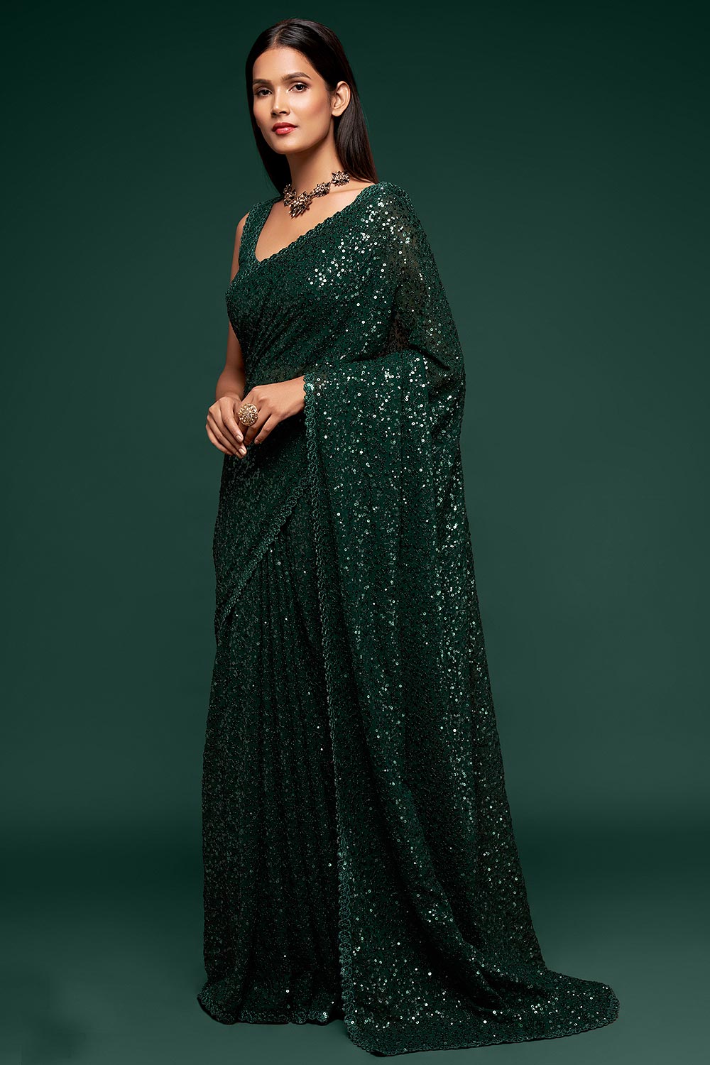 sequin saree online