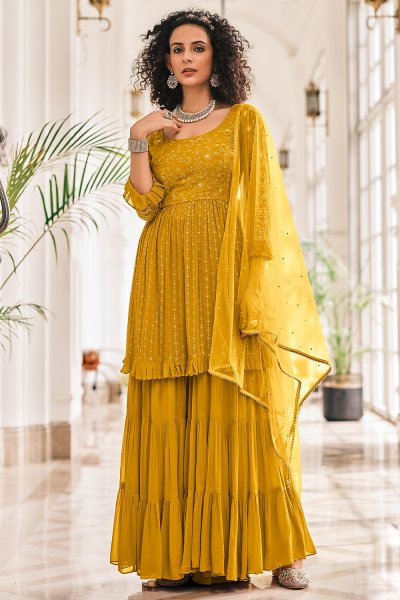 Buy Ready To Wear Mustard Yellow 