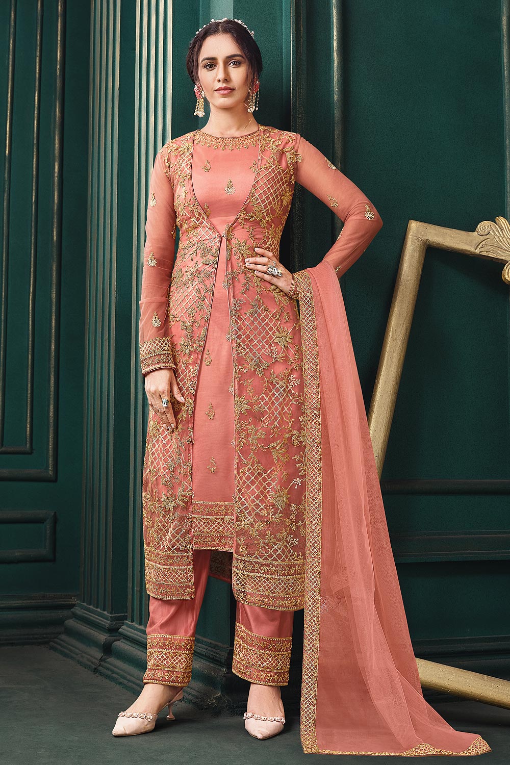 embellished suit jacket