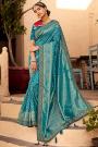 Blue Banarasi Silk With Zari Weaving