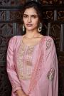 Light Pink Silk Embroidered Salwar Suit