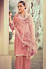 Blush Pink Silk Embroidered Suit
