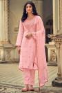 Light Pink Muslin Suit With Palazzo