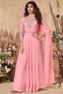 Light Pink Georgette Embellished Anarkali Suit