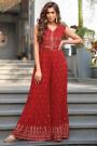Ready To Wear Beautiful Red Indo-Western Jumpsuit