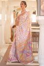 Off-White Silk Handloom Weaved Saree