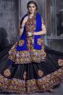 Black Embellished Cotton Lehenga Set For Navratri
