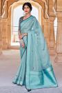 Light Blue Paithani Jacquard Silk Saree