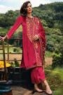 Ready To Wear Soft Velvet Kashmiri Red Embroidered Kurta Set