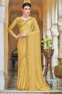 Mustard Silk Embellished Designer Saree