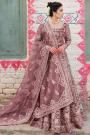 Dusty Pink Net Embroidered Anarkali Dress