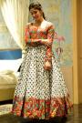 Ready To Wear Multicolor Printed Indo-Western Cotton-Silk Maxi Dress