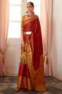 Red Zari Weaved Kanjivaram Silk Saree
