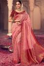Blush Pink Banarasi Silk Woven Saree