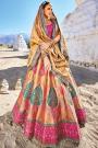 Multicolor Banarasi Silk Jacquard Lehenga Set