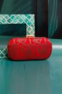 Red Ethnic Clutch Bag