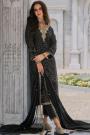 Black Bandhani Print & Embroidered Cotton Silk Kurta Set