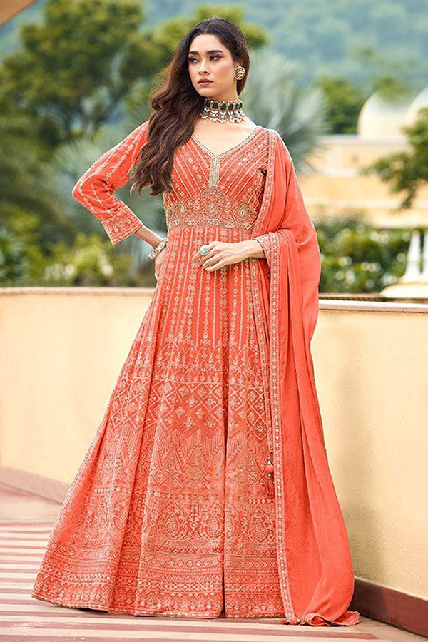 flowy indian dresses Puff Sleeve Tiered Maxi Dress in Blue Florals – Reistor