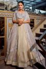 Vanilla Silk Embroidered Lehenga Set