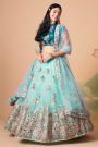 Aqua Net Embroidered Lehenga Choli Set