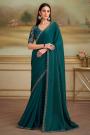 Bottle Green Twilight Georgette Saree