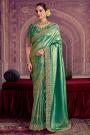 Green Kanjivaram Pure Zari Silk Embroidered Saree