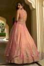 Blush Pink Silk Embroidered Lehenga Set