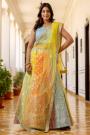 Pastel Multicolor Georgette Embroidered Lehenga Set