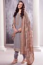 Lilac Soft Georgette Hand Embroidered Kurta Set